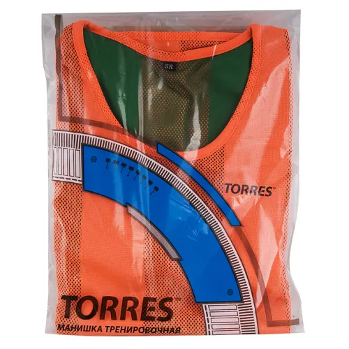 Манишка детская TORRES двухсторонняя, TR11949O/G, р.Jr, тренировочная, полиэстер, оранж-зелен за 1&nbsp;026.80 ₽ в Череповеце