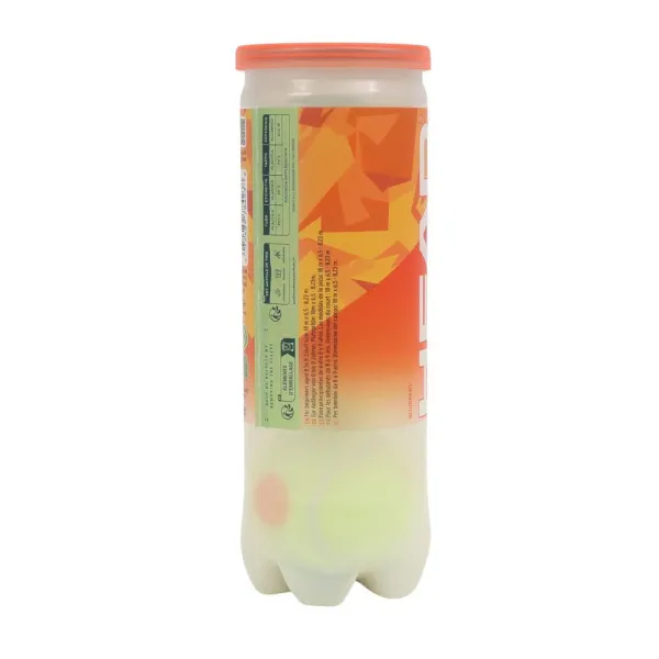 Мяч теннисный детский HEAD Stage 2 Orange, 578423,уп.3 шт, фетр,нат.резина,желто-оранжевый за 836.40 ₽ в Череповеце