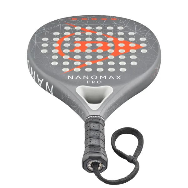 Ракетка для падела Dunlop Nanomax Pro, 10370739, для профессионалов, карбон,серо-оранжевый за 17&nbsp;248.20 ₽ в Череповеце