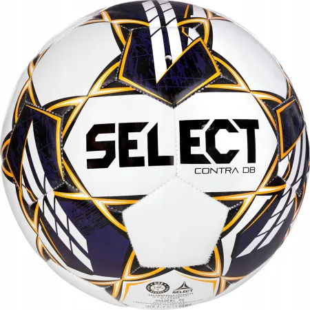 Мяч футб. SELECT Contra DB v23, 0855160600, р.5, FIFA Basic, 32 пан, ПУ, гибр.сш, бело-чер-желтый за 4&nbsp;175.20 ₽ купить в Череповеце
