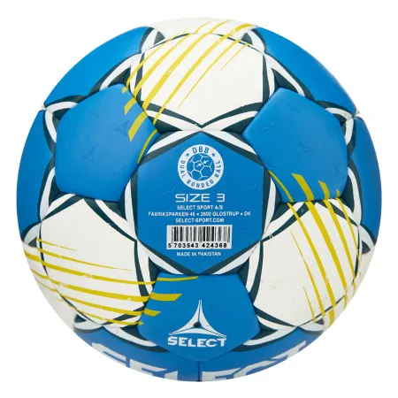 Мяч ганд. SELECT HB FORCE DB V25, 1622858205, Senior (р.3), EHF Appr,ПУ, гибр.сш., сине-белый за 8&nbsp;438.80 ₽ купить в Череповеце