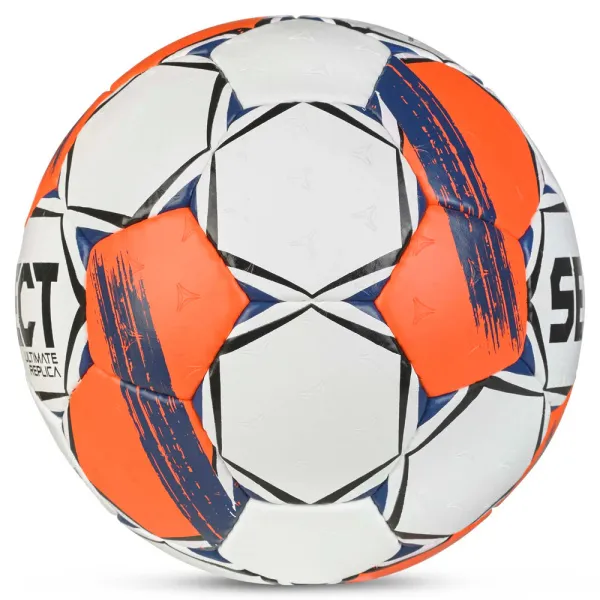 Мяч ганд. SELECT Ultimate Replica v25, 3572858745, р.3(Senior), ПУ,руч.сш, бел-оранж-т.син за 5&nbsp;373.70 ₽ в Череповеце