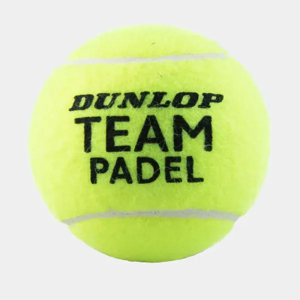 Мяч для падела Dunlop Team Padel, 601553, уп.3 шт, сукно, нат.резина,желтый за 1&nbsp;110.10 ₽ в Череповеце