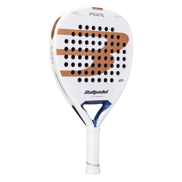 Ракетка для падела BULLPADEL Pearl 27, 497249, для проф-в, стекловолокно,карбон, бело-золотистый за 44&nbsp;319 ₽ в Череповеце