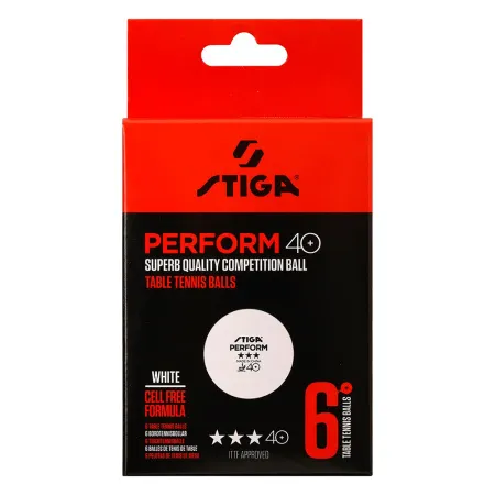 Мяч для наст. тенниса Stiga Perform 3***, 40+, 1113-2110-06, пластик, ITTF Appr., уп.6 шт, бел за 2&nbsp;121.60 ₽ купить в Череповеце