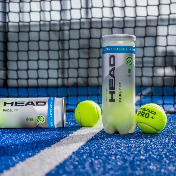 Мяч для падела HEAD Padel Pro+, 540203, уп.3 шт, FIP Approved, войлок,нат.резина,желтый за 933.30 ₽ в Череповеце