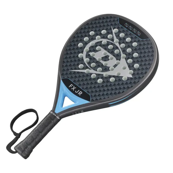 Ракетка для падела Dunlop FX Jr, 10370738, для юниоров, гибрид, графит, черно-голубой за 11&nbsp;019.40 ₽ в Череповеце