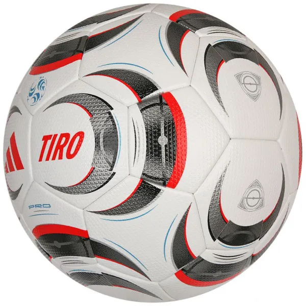 Мяч футб. ADIDAS Tiro Pro JW1533, р.5, FIFA Pro, 32 пан., ПУ, термосшивка, бело-серо-красный за 14&nbsp;133.80 ₽ в Череповеце