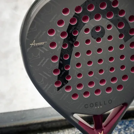 Ракетка для падела HEAD Coello Pro 2026, 225036, для профессионалов, карбон, коричнево-бордовый за 33&nbsp;619.20 ₽ купить в Череповеце