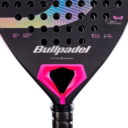 Ракетка для падела BULLPADEL Wonder 27, 497250, для продв.игроков, стекловолокно, карбон, черно-роз за 42&nbsp;969.20 ₽ купить в Череповеце