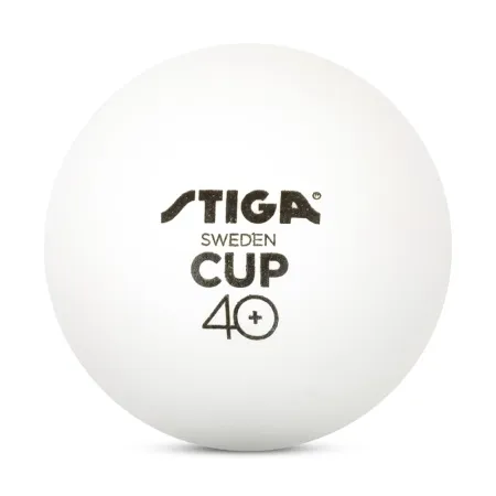 Мяч для наст. тенниса Stiga Cup ABS, 1110-2510-12, диам.40+мм, пластик, упак. 12 шт, белый за 1&nbsp;774.80 ₽ купить в Череповеце