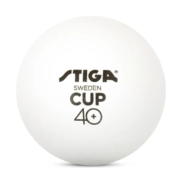 Мяч для наст. тенниса Stiga Cup ABS, 1110-2510-12, диам.40+мм, пластик, упак. 12 шт, белый за 1&nbsp;774.80 ₽ в Череповеце