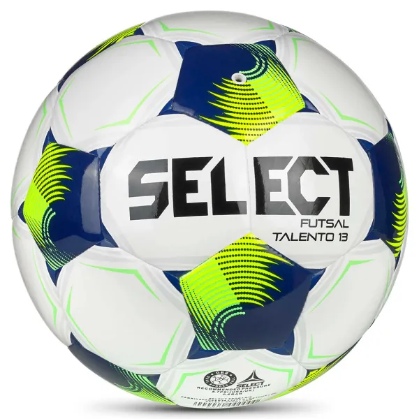 Мяч футзал. SELECT Futsal Talento 13 V26, 1062471015, р.3, 32п, ТПУ, гибр.сш, бело-сине-желтый за 4&nbsp;355.40 ₽ в Череповеце
