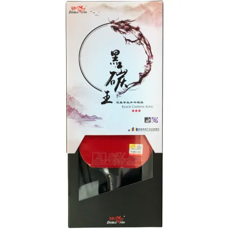Ракетка для н/т DOUBLE FISH Black Carbon King Racket 3***, для професс.,ITTF Appr.,накл.2,1,мм за 4&nbsp;346.90 ₽ купить в Череповеце