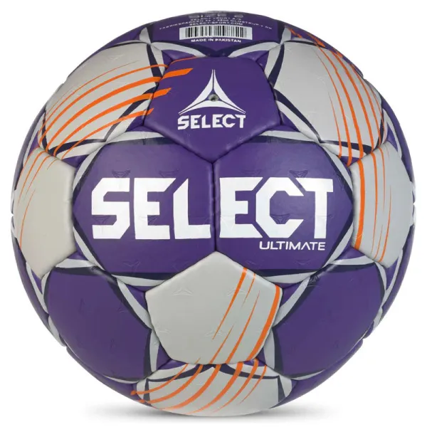 Мяч ганд. SELECT Ultimate Official EHF V24, 1612858999, Senior(р.3), EHF Appr, ПУ, руч.сш, фиол-сер за 15&nbsp;504 ₽ в Череповеце
