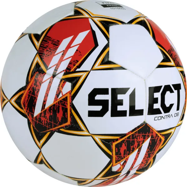 Мяч футб. SELECT Contra DB V23, 0854160300, р.4, FIFA Basic, 32 пан, ПУ, гибрид.сш, бел-чер-красн за 4&nbsp;455.70 ₽ в Череповеце