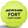 Мяч теннисный Dunlop Fort Clay Court 4B, 601613, уп.4 шт,одобр.ITF и FFT,сукно,нат.резина,желтый за 1&nbsp;812.20 ₽ купить в Череповеце