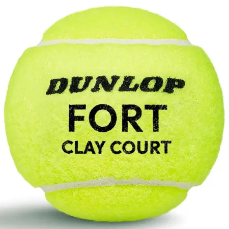 Мяч теннисный Dunlop Fort Clay Court 4B, 601613, уп.4 шт,одобр.ITF и FFT,сукно,нат.резина,желтый за 1&nbsp;812.20 ₽ купить в Череповеце