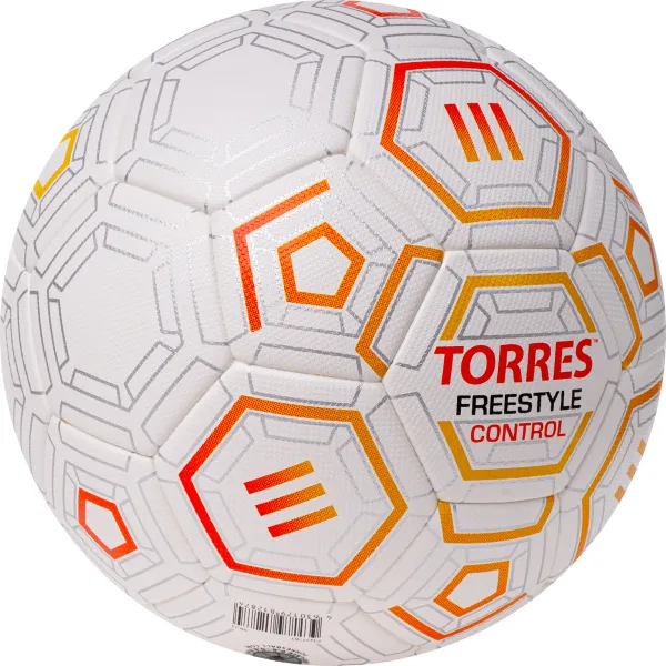 Мяч футб. TORRES Freestyle Control, F3231765, р.5, 32 п.,PU-Microfi, термосшив., бело-оран-сереб за 3&nbsp;464.60 ₽ в Череповеце