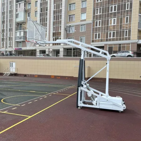 Баскетбольная стойка мобильная складная на пружинах вынос 2,25 м c противовесом ZAVODSPORTA за 530&nbsp;660 ₽ купить в Череповеце