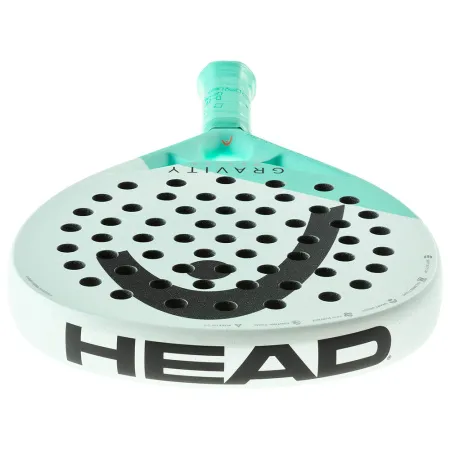Ракетка для падела HEAD Gravity Motion, 224014, для продвинутых игроков, карбон, бело-бирюзовый за 23&nbsp;604.50 ₽ купить в Череповеце