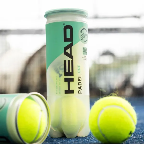 Мяч для падела HEAD Padel One S, 575383, уп.3 шт, FIP Approved, войлок,нат.резина,желтый за 933.30 ₽ в Череповеце