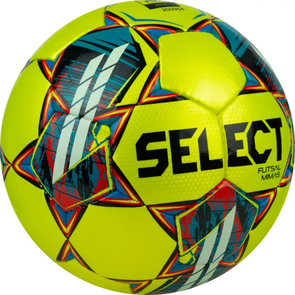 Мяч футзал. SELECT Futsal Mimas, 1053460550, р.4,FIFA Basic, 32 пан, гл.ПУ, руч.сш, жел-сине-красный за 6&nbsp;303.60 ₽ в Череповеце