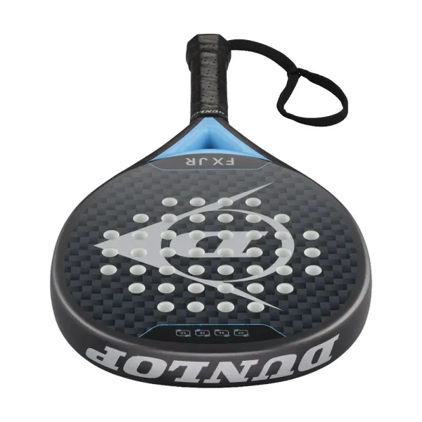 Ракетка для падела Dunlop FX Jr, 10370738, для юниоров, гибрид, графит, черно-голубой за 11&nbsp;019.40 ₽ в Череповеце