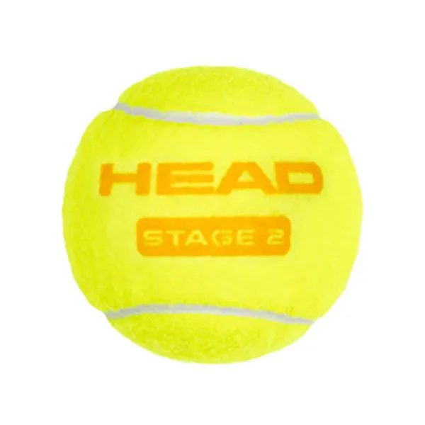 Мяч теннисный детский HEAD Stage 2 Orange, 578423,уп.3 шт, фетр,нат.резина,желто-оранжевый за 836.40 ₽ в Череповеце