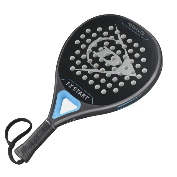 Ракетка для падела Dunlop FX Start, 10370737, для начинающих, гибрид, графит, черно-синий за 13&nbsp;175 ₽ в Череповеце