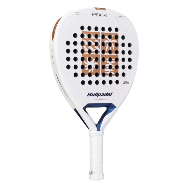 Ракетка для падела BULLPADEL Pearl 27, 497249, для проф-в, стекловолокно,карбон, бело-золотистый за 44&nbsp;319 ₽ в Череповеце