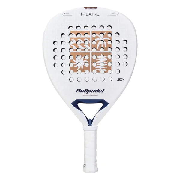 Ракетка для падела BULLPADEL Pearl 27, 497249, для проф-в, стекловолокно,карбон, бело-золотистый за 44&nbsp;319 ₽ в Череповеце