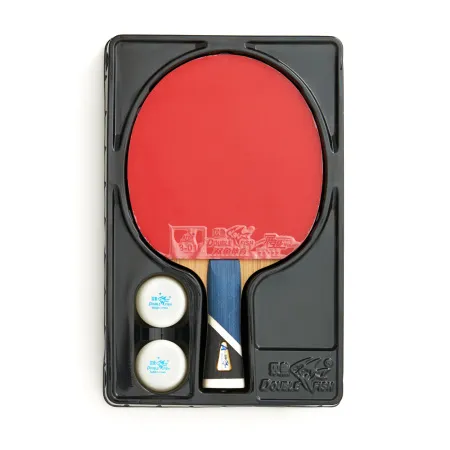Ракетка для н/т DOUBLE FISH 5A+C, для продвин, ITTF Appr, накл. 2,1 мм, конич. ручка+ 2 мяча V40+мм за 2&nbsp;779.50 ₽ купить в Череповеце