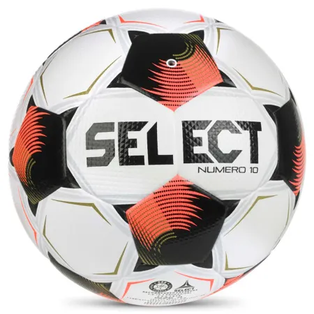 Мяч футб. SELECT Numero 10 V26, 0574071002, р.4, FIFA Basic, 32п, ПУ, гибр.сш, бело-черно-оранжевый за 8&nbsp;404.80 ₽ купить в Череповеце