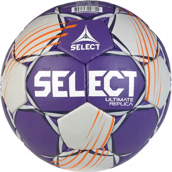Мяч ганд. SELECT Ultimate Official EHF V24, 1612858999, Senior(р.3), EHF Appr, ПУ, руч.сш, фиол-сер за 15&nbsp;504 ₽ в Череповеце