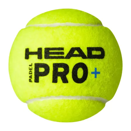 Мяч для падела HEAD Padel Pro+, 540203, уп.3 шт, FIP Approved, войлок,нат.резина,желтый за 933.30 ₽ купить в Череповеце