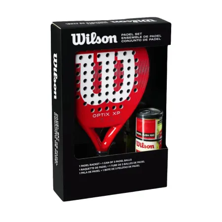 Набор для падела WILSON Optix XP Padel KIT, WR202110U2, ракетка + 3мяча, красный за 20&nbsp;362.60 ₽ купить в Череповеце